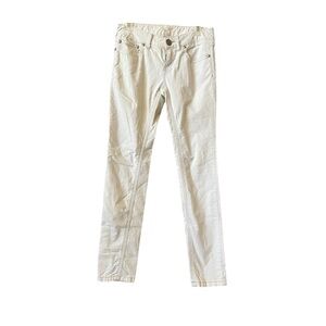 Vintage free people low rise Y2K slim fit corduroy pants in off-white